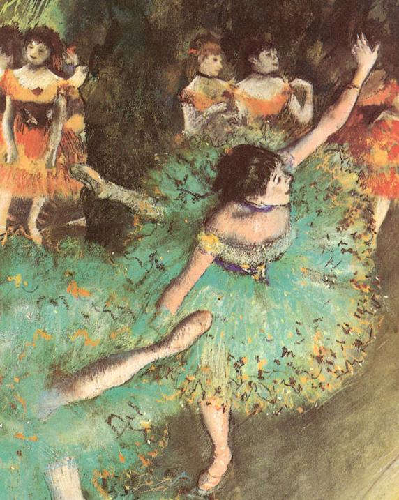 Edgar Degas : Balerina zöldben