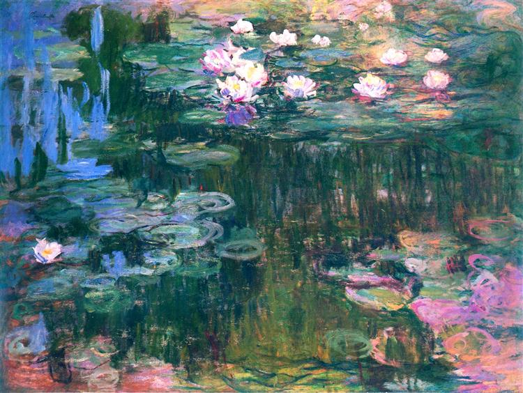 Claude Monet : Tavirózsák hajnalban